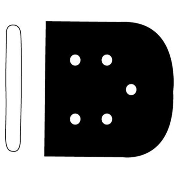 Protector Instrument Tip SklarTip Polyethylene 25x25mm Black 100/Pk